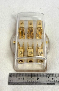 3x3 8 AWG vergoldet AGU bis 60A Sicherungshalter Verteilerblock - Bild 1 von 3