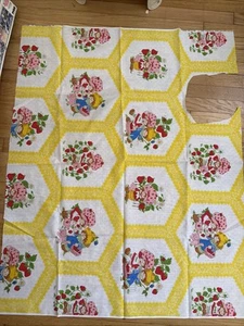 Tessuto Torta Shortcake e Huckleberry Torta Vintage 36 X 45 Saluti Americani - Foto 1 di 8
