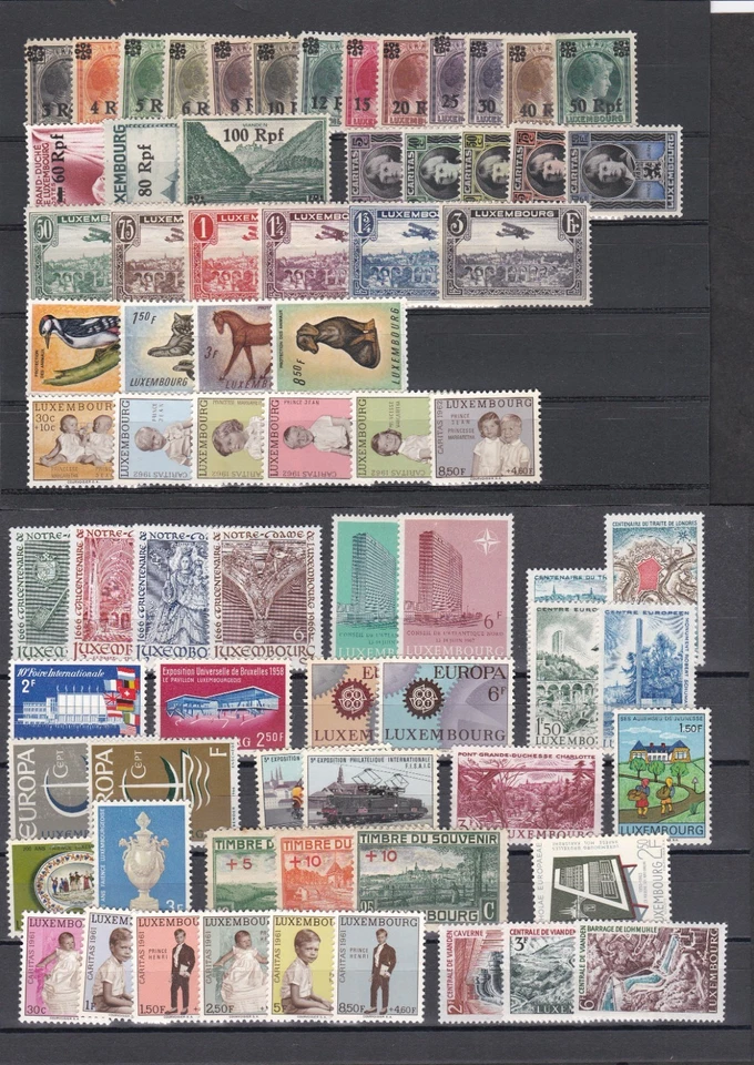 LOTE LUXEMBURGO / COLECCIÓN DE 21 JUEGOS MNH MLH Foto 1 de 1