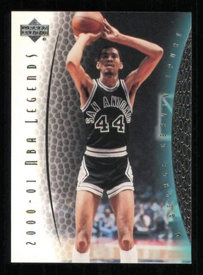 2001-02 Upper Deck Legends #44 George Gervin Salón de la fama Baloncesto Espuelas Casi nuevo-como nuevo Foto 1 de 3