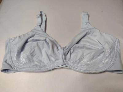 Sujetador con aros suavizante espalda radiante Vanity Fair 42DD azul 76571 camiseta A7 Foto 1 de 4