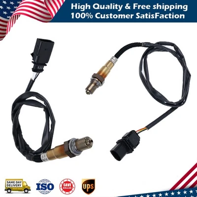2PCS Up+Downstream O2 Oxygen Sensor Kit For 14-10 VW Beetle Golf Passat 2.5L Foto 1 de 4