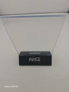 Porta Pubblicità da Tavolo in Plastica Coca Cola - Foto 1 di 3