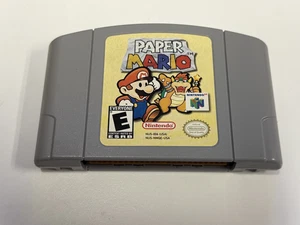 Paper Mario Nintendo 64 N64 Game Tested + Working & AUTHENTIC! - Picture 1 of 2