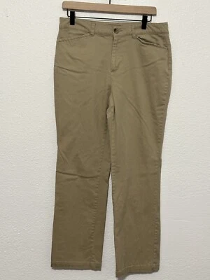 Classic Elements Jean Khaki 女式直筒裤 12 码 — 第 1/4 张图片