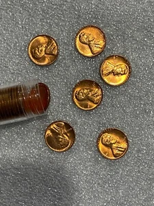 1960 P UNCIRCULATED LINCOLN CENTS TUBE of 50 Coins ~~ UNC GEMS - Picture 1 of 6