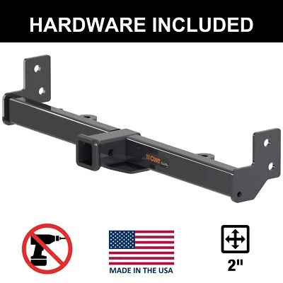 Jeep Wrangler JK 2007-2018 Curt, con parachoques hard rock 2" enganche receptor delantero Foto 1 de 4