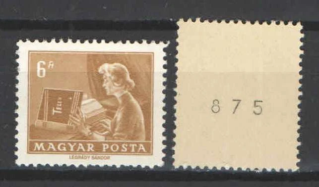 Hungary 1972. Automat stamp YELLOW paper back number ! MNH (**) Mi: 2837 - Image 1 of 1