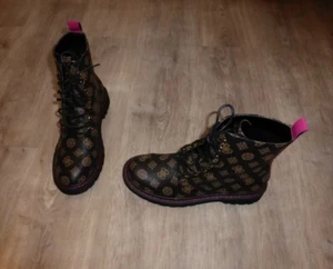 Guess Rambo Boots, Stiefeletten, Schuhe, schwarz, gold, pink, Gr. 39, Neu - Bild 1 von 4