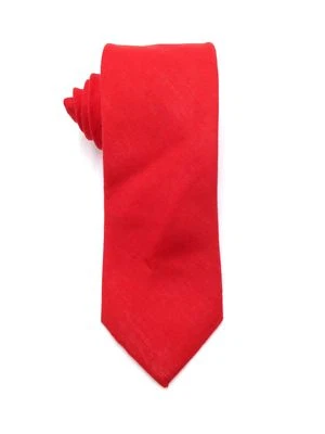 $121 Bar Iii Mens Solid Red Slim Silk Tie Skinny Classic Necktie 58 X 2.5 In Foto 1 de 2