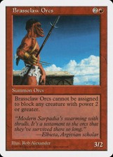 Magic MTG Tradingcard Fifth Edition 1997 Brassclaw Orcs