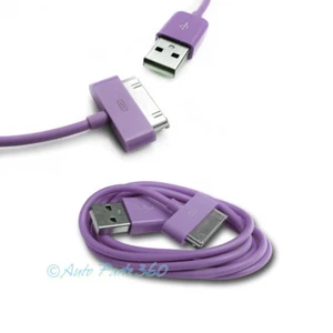 100 10FT USB 30PIN PURPLE CABLE DATA SYNC CHARGER SAMSUNG GALAXY TAB TABLET 10.1 - Picture 1 of 1