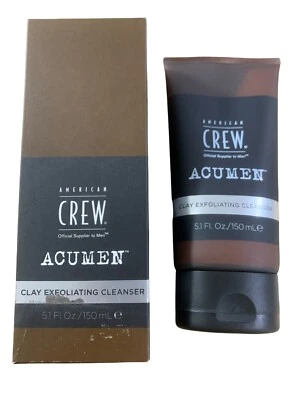 LIMPIADOR EXFOLIANTE DE ARCILLA AMERICAN CREW ACUMEN PARA HOMBRE 5,1 OZ Foto 1 de 4