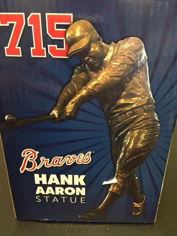 New Hank Aaron 715 Statue Atlanta Braves 2017 SunTrust Inaugural Season Delta Cover