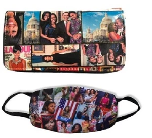 Bolso de pulsera y máscara facial de la familia Obama - conjunto de regalo - Imagen 1 de 8