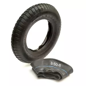 14" Heavy Duty Tyre & Inner Tube Kit 3.50-8 350-8 4 Ply Butyl Rubber Trailer - Picture 1 of 10
