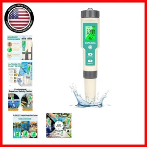Portable Digital Salinity Tester - 0-200 PPT, TDS/EC Measurement with Backlight - Picture 1 of 8
