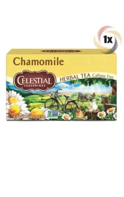 1x Caja Condimentos Celestiales Manzanilla Té de Hierbas | 20 Bolsas Cada una | 0.9oz Foto 1 de 3