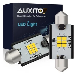 AUXITO LED Ceiling Dome Light Bulbs 578 212-2 6000K CANBUS Super Bright White 2x - Picture 1 of 8