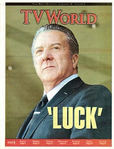 TV WORLD Magazine January 29-February 4 2012 Dustin Hoffman Luck Luke Perry - Picture 1 of 1