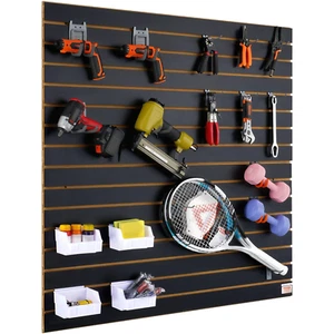Heavy Duty Slatwall Panels 24"H x 48"L Garage Organizer - Set of 2 - Picture 1 of 12