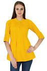 Boho Sundress Top Dress Tunic Women Solid Cotton Clothing Wear-Hd8