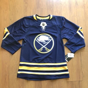 Adidas Buffalo Sabres Authentic Blank NHL Hockey Home Jersey Navy Size 46 NWT - Picture 1 of 8