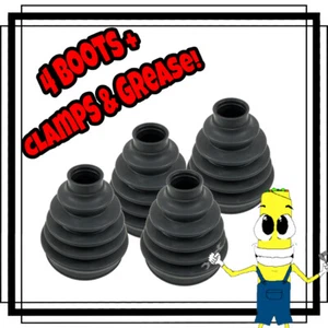 Set of 4 Inner Outer CV Axle Shaft Boot Kit for Ford Explorer 1995-2005 4WD 4x4 - Picture 1 of 7