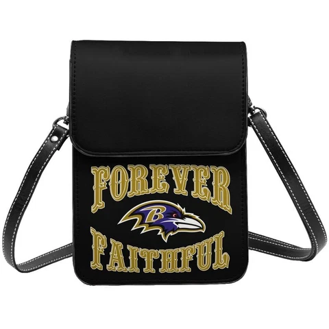 Forever Faithful Baltimore Ravens Small Cell Phone Purse Single Shoulder Bag Cover