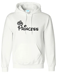 Princess Slogan Unisex Printed Hooded Sweatshirt - Picture 1 of 16