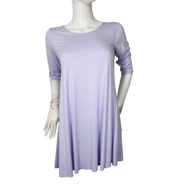 Eileen Fisher Womens Tunic  Size XXS Purple Lavender Scoop Neck NWT 20 - Image 1 of 4