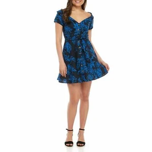 Free People taglia 4 "Una cosa chiamata amore mini abito" in combinazione blu navy nuovo con etichette $128 - Foto 1 di 7
