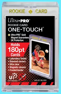 1 Ultra Pro ONE TOUCH MAGNETIC 180pt ROOKIE GOLD UV Card Holder Display Case - Picture 1 of 1