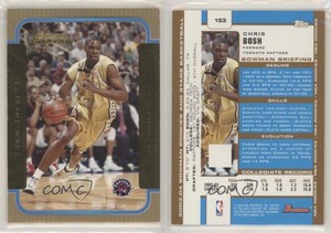 2003-04 Bowman Rookies Gold Chris Bosh #153 Rookie RC HOF