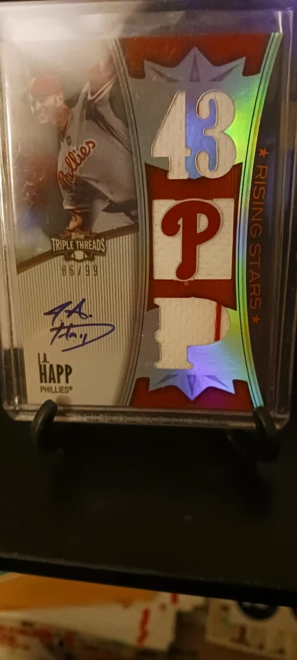 2010 Topps Triple Threads J.A. Happquad Patch Autograph Card/99 - Image 1 of 1