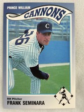 1990 Prince William Cannons Minor League Baseball Card#23-Frank Seminara