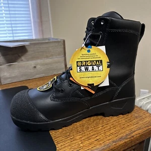 Original Swat Classic 9“ Public Order 114031 Mens Black Tactical Boots 13-M - Picture 1 of 11