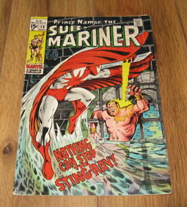 **LOW GRADE** Sub-Mariner #19 Marvel Comics 1969 Key First Appearance Sting-Ray