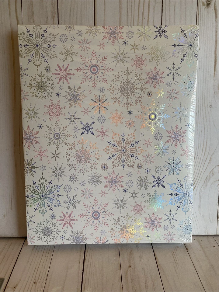 Juego de 5 cajas de cupcakes y cachemir de lámina de plata copos de nieve rosa azul blanco nuevo Foto 1 de 4