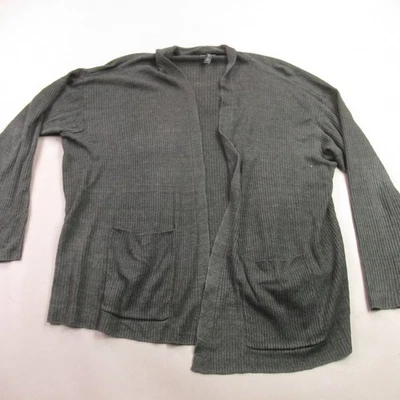 Eileen Fisher Sweater Womens Large Long Sleeve Outdoors Cardigan Casual Gray - image 1 of 4