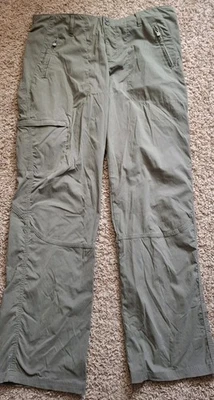 Merrell Pants Womens 12 Beige Nylon Stretch Classic Fit Hiking Camp Opti Wick - Image 1 of 4