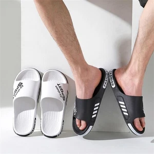 Herren Badelatschen Duschlatschen Badeschuhe Hauschuhe Pantoletten Saunaschuhe - Bild 1 von 12