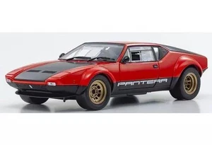 Kyosho 1/18 scale De Tomaso Pantera GT4 Red Black Model Car KS08853R O3525 - Picture 1 of 6