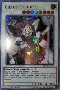 Yugioh Diosa del Caos UR 1ª Ed. DUOV-EN079 casi como nuevo - Imagen 1 de 2