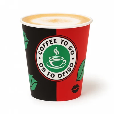 STORAGE100 1000 Kaffeebecher 8oz 0,2l Coffee To Go Becher, Papierbecher, Premium Pappbecher