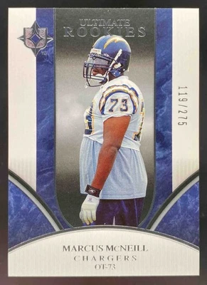 Marcus McNeill 2006 Upper Deck Ultimate Collection RC /275 #336 Chargers - Image 1 of 4