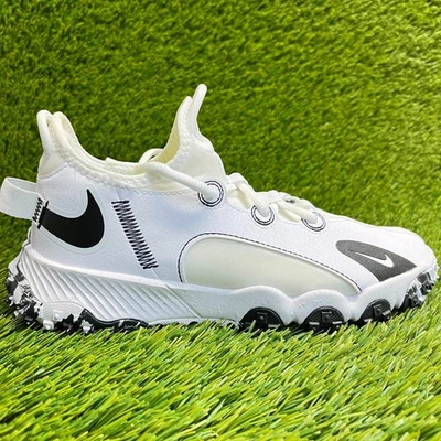 Nike Future Field GS Niños Talla 4Y Blanco Negro Zapatos Atléticos para Correr Tenis Foto 1 de 4