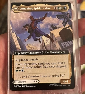 Peter Parker Amazing SpiderMan MTG Promo Magic The Gathering NYCC 2025 NM Mint - Picture 1 of 4