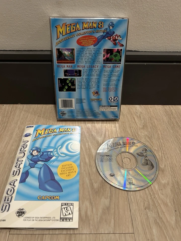 Preowned Sega Saturn MEGA MAN 8 Complete in Box CIB VERY NICE - Image 1 of 4