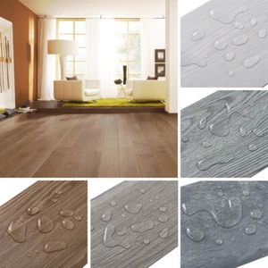 Multi Pieces Floor Plank Tile Wood Stone Rug Effect Vinyl Flooring Home Office - Picture 1 of 48